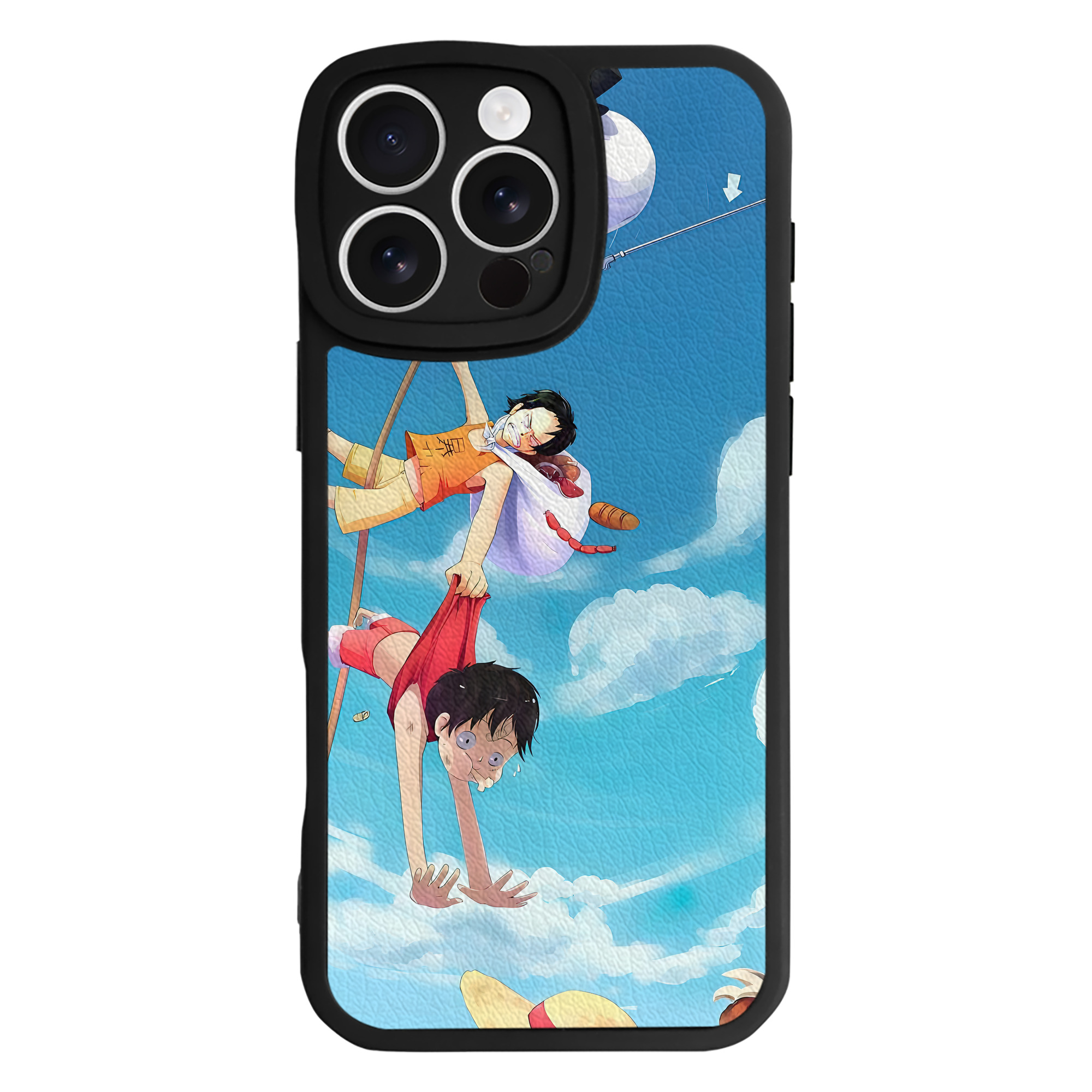 （画像用） ワンピース ONE PIECE 【iPhone 16シリーズ対応】シリコンスマホケース（レザー調） 材質：シリコン